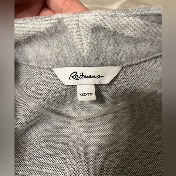 NWOT REITMANS Checkered Sweater Super Soft Jacket -XXS - Picture 6 of 6